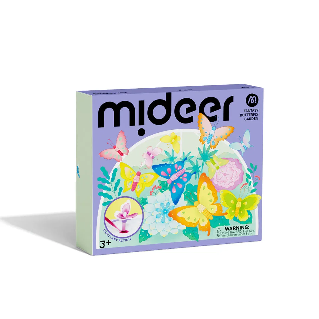 Набір для творчості Mideer Фантастичний сад метеликів Fantasy Butterfly Garden, 2 техніки фарбування, 70+ елементів, від 3 років (MD1704)